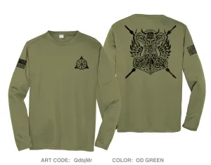 United States Army JFK Special Warfare and School Hi-Tech Unisex Performance LS Tee - QdbjMr