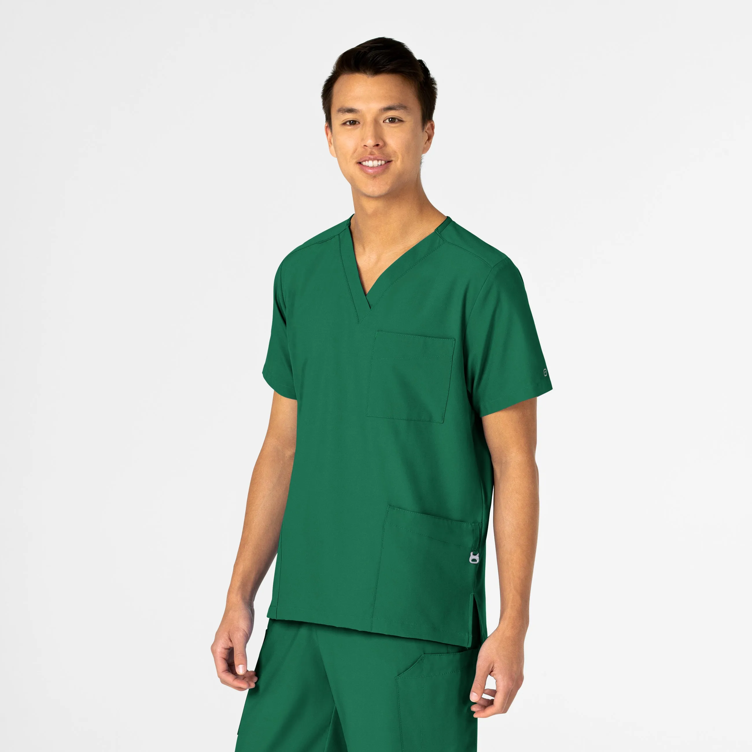 W123 6855 Unisex 4 Pocket Utility Scrub Top Hunter