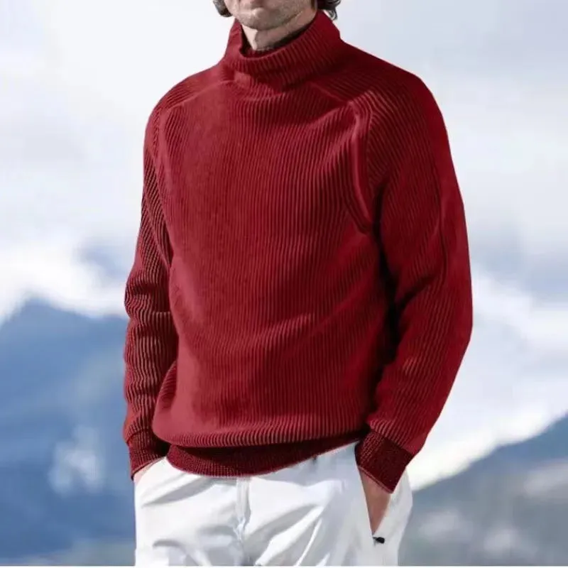 Warm Cable Knit Pullover for Men