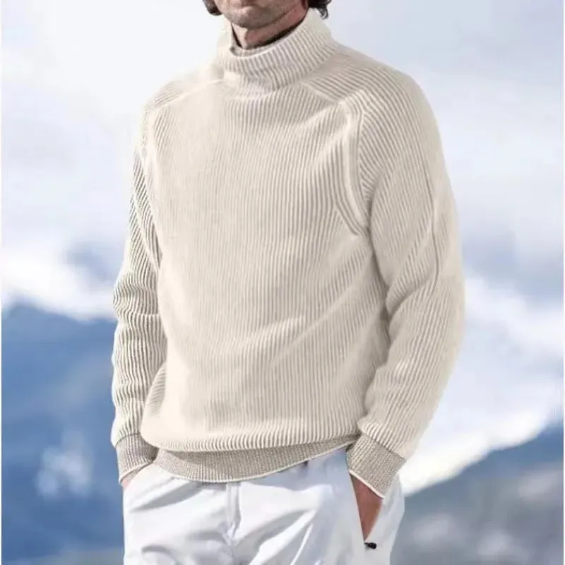 Warm Cable Knit Pullover for Men