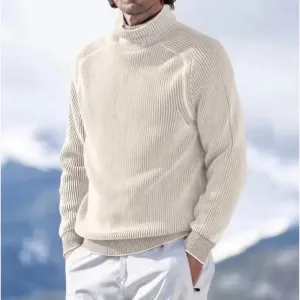 Warm Cable Knit Pullover for Men