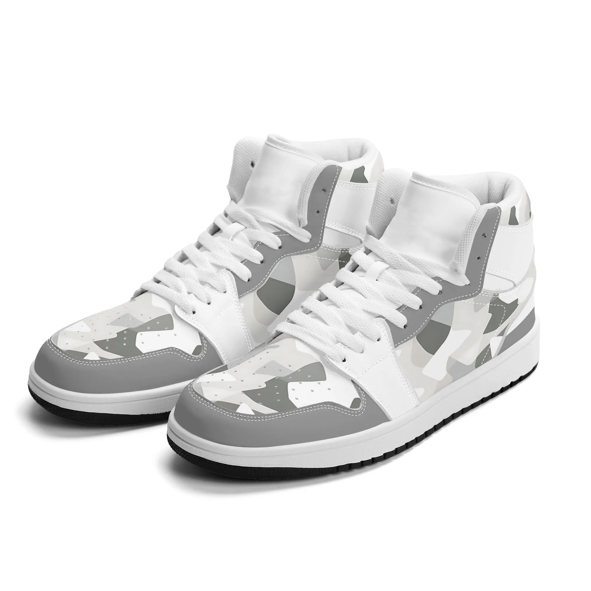 White Camo High Tops