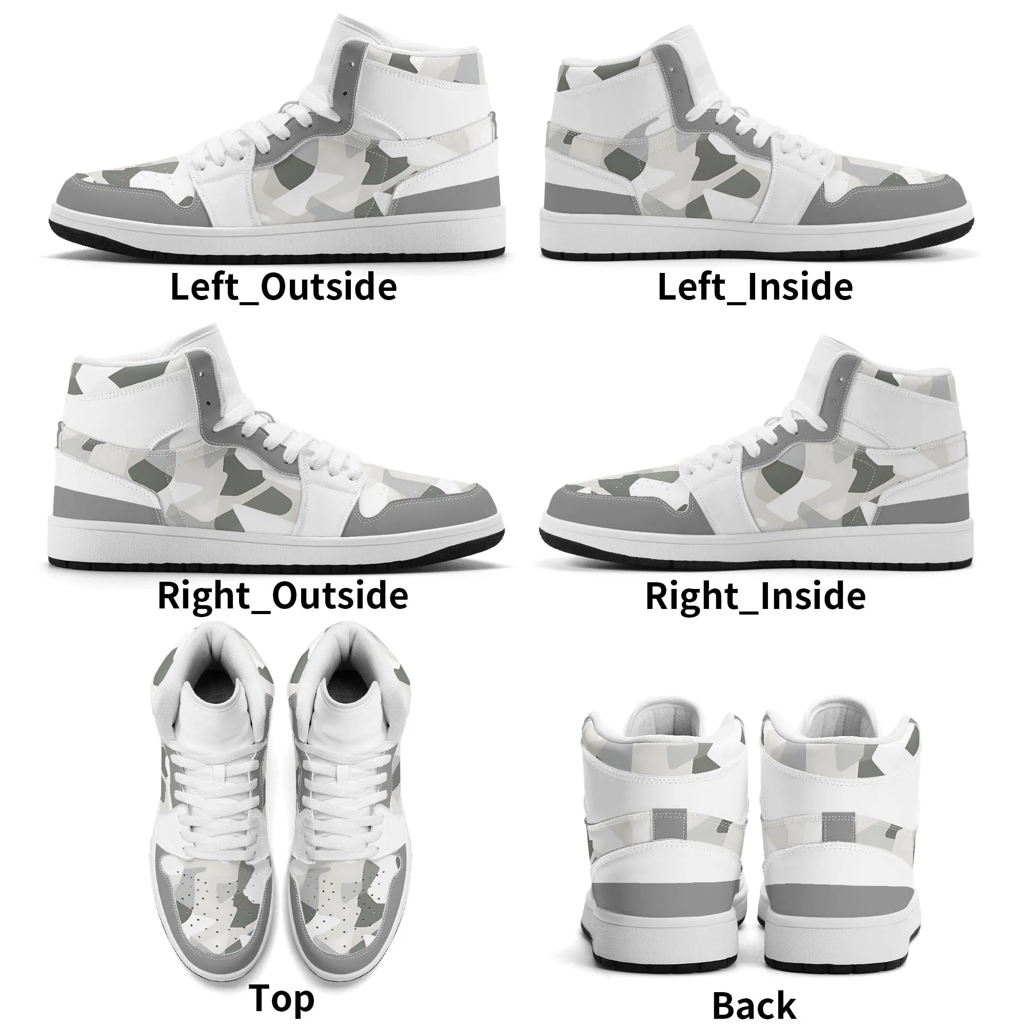 White Camo High Tops