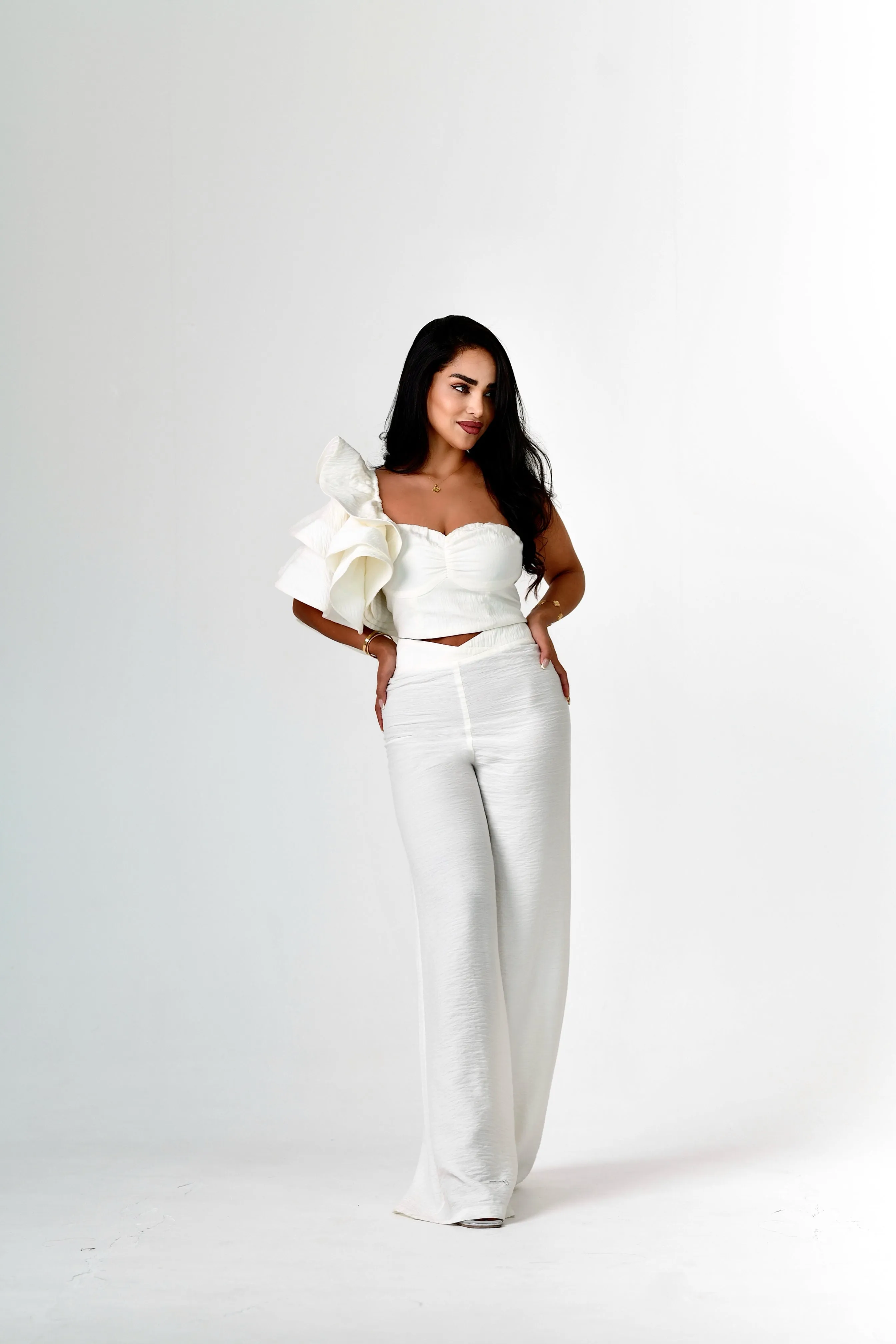 White Rose Pants