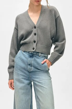 White   Warren Organic Cotton Button Cardigan