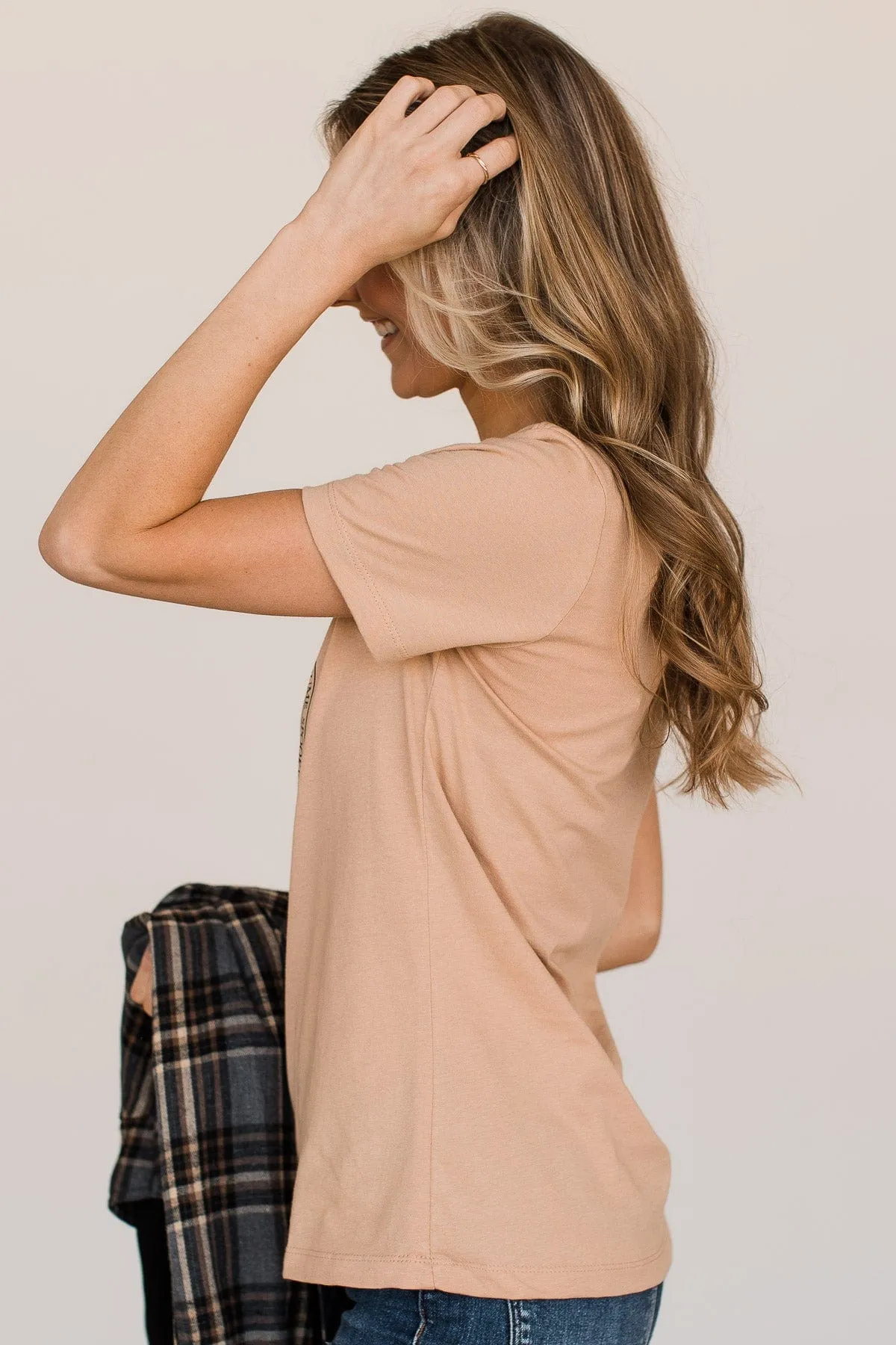 Wickedly Cute "Spooky Season" Graphic Tee- Nude