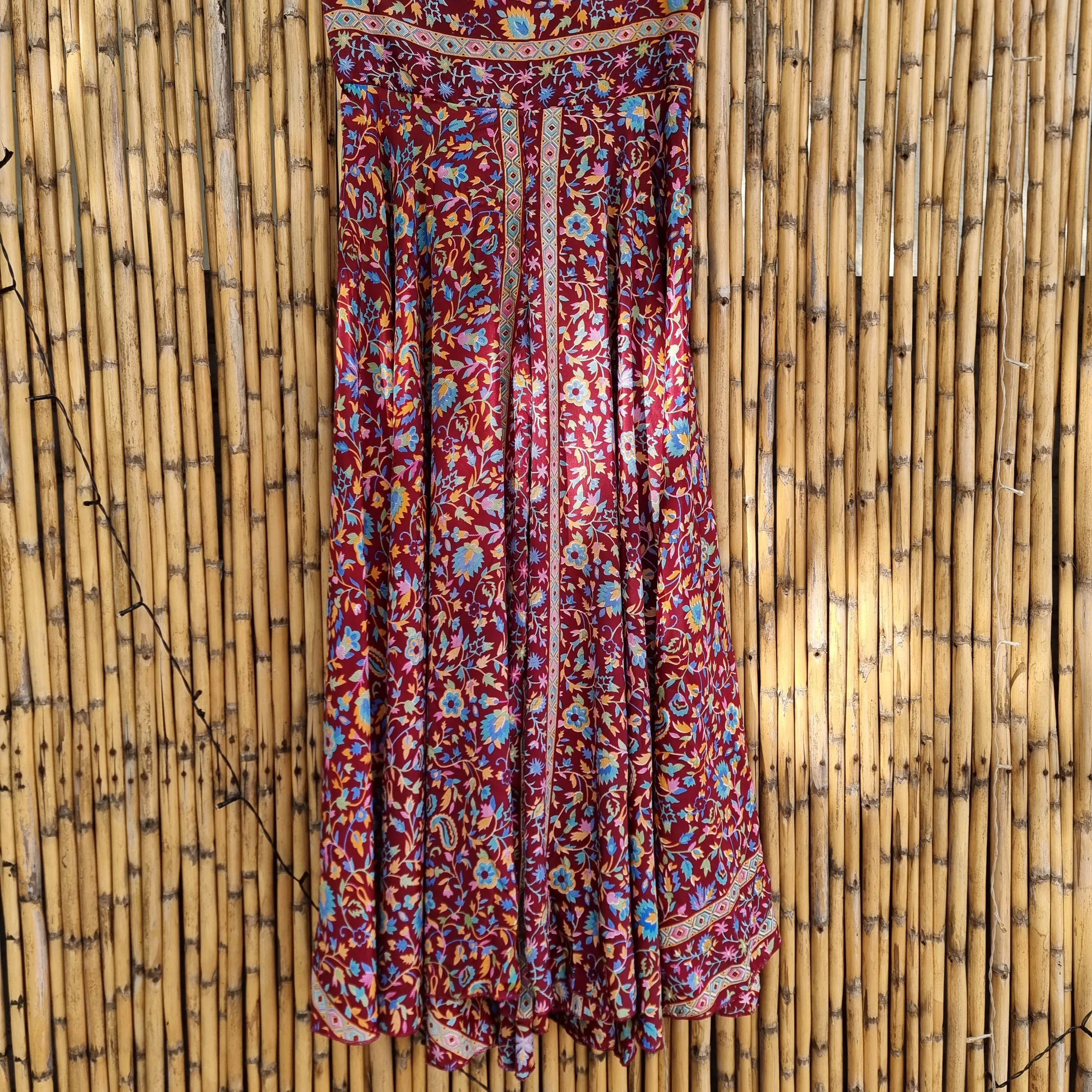 Wild Rose Silk Umbrella Pants