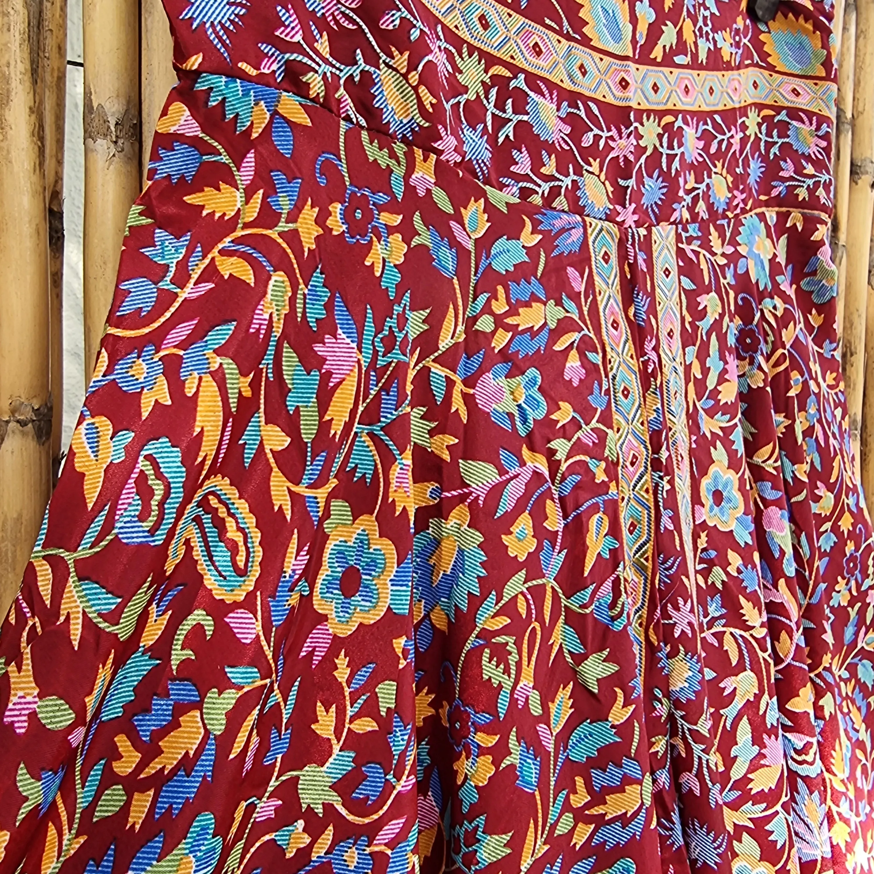 Wild Rose Silk Umbrella Pants