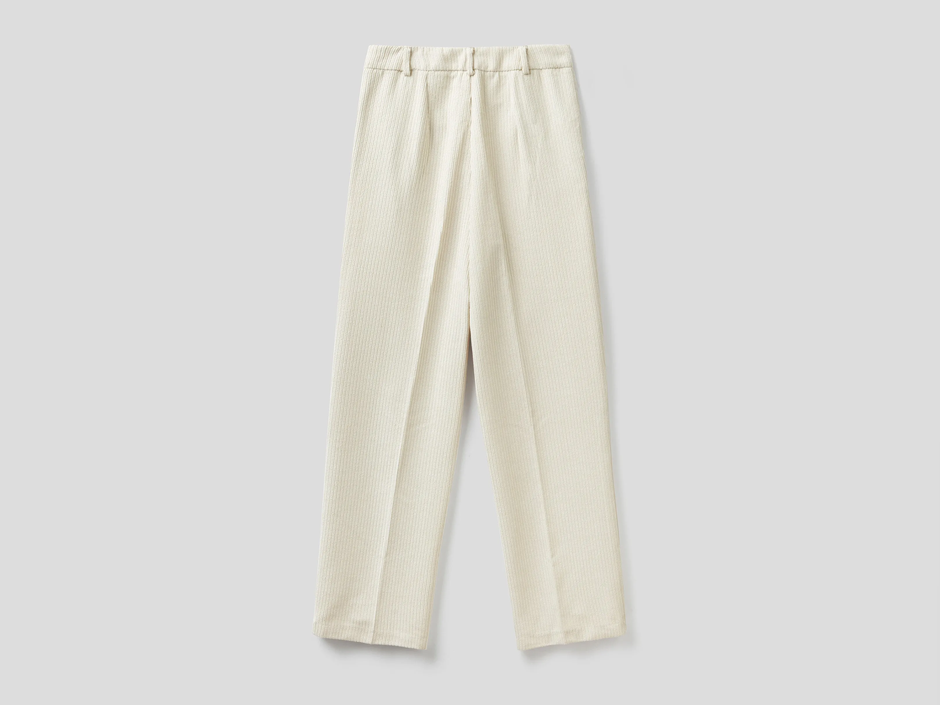 Women Ribbed Straight Fit Trousers