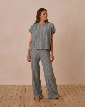 Women's Cozy Rib Knit Set I Eucalyptus