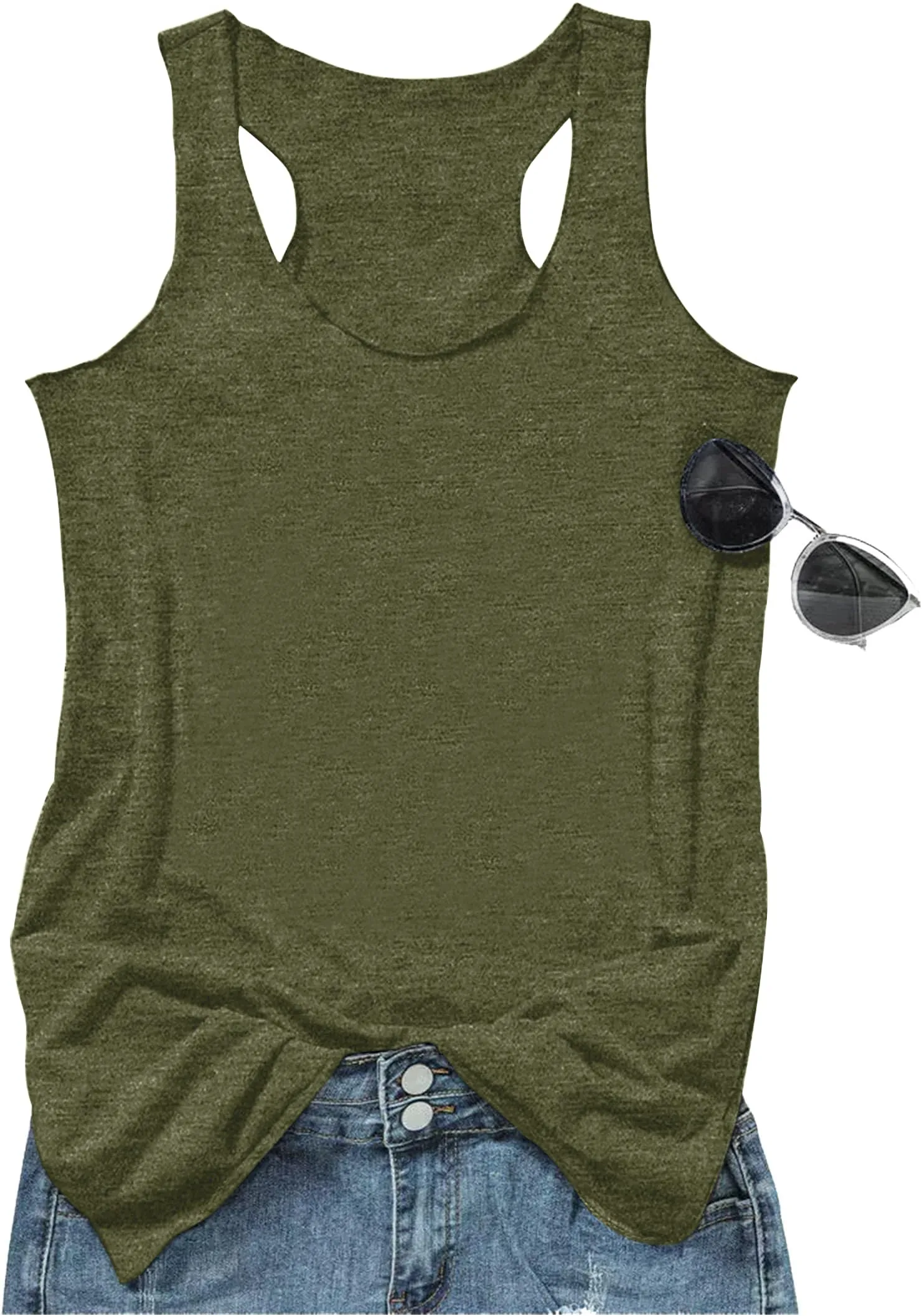 Womens Mandala Graphic Tank Tops Summer Racerback Tanks Beach Vacation Tops Loose Casual Tanks Vest Classic-Fit Cami