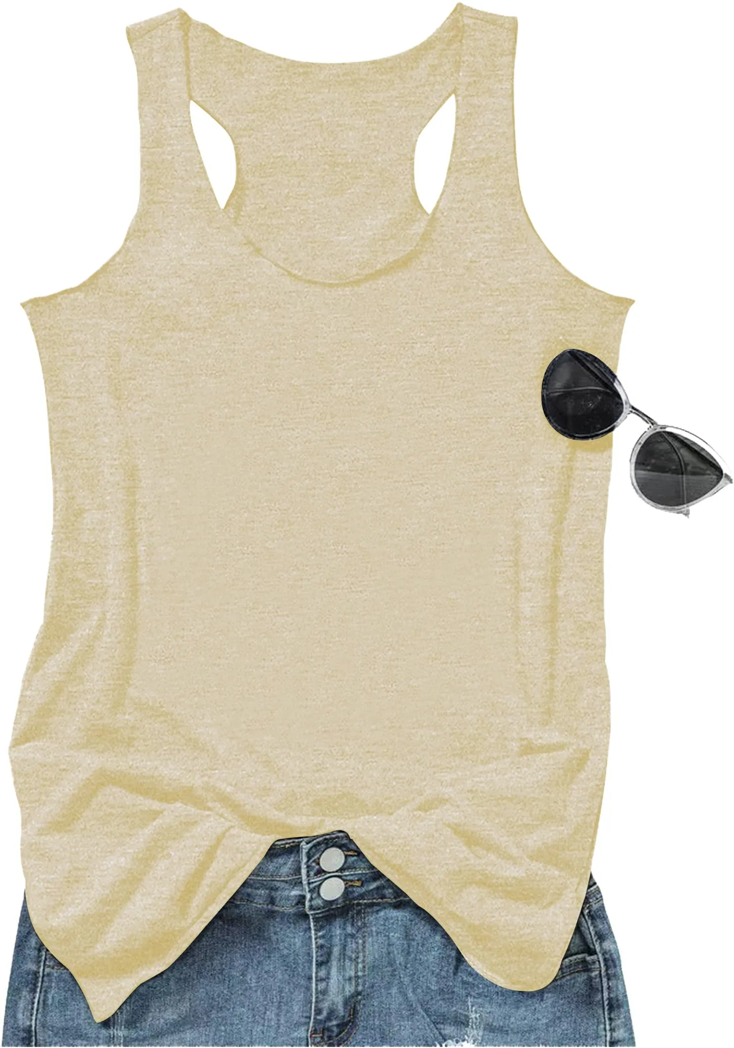 Womens Mandala Graphic Tank Tops Summer Racerback Tanks Beach Vacation Tops Loose Casual Tanks Vest Classic-Fit Cami