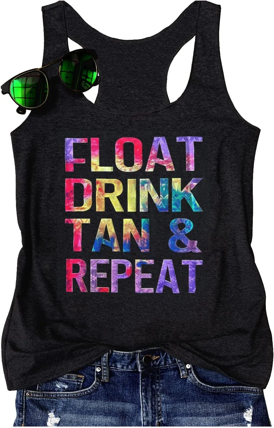 Womens Mandala Graphic Tank Tops Summer Racerback Tanks Beach Vacation Tops Loose Casual Tanks Vest Classic-Fit Cami