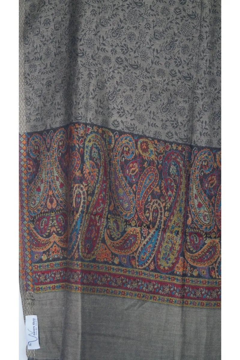 Women’s Seal Gray Wool Shawl