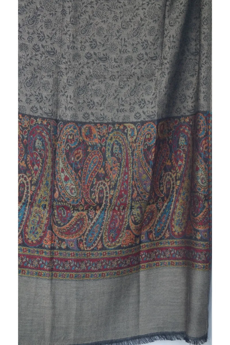 Women’s Seal Gray Wool Shawl