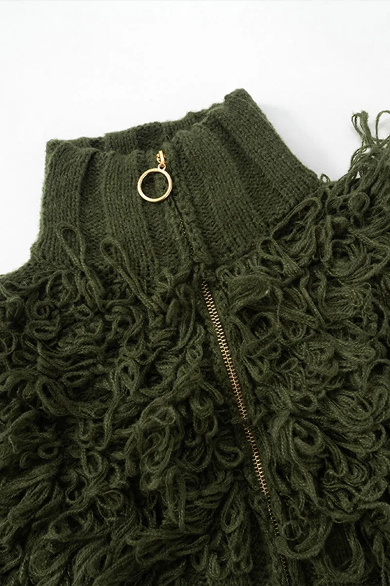 WS3124 Zip Up Sweater Jacket Outerwear