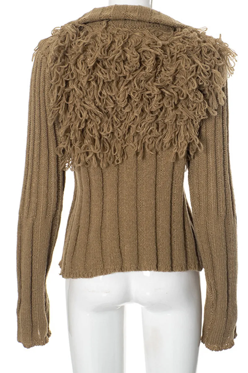 WS3124 Zip Up Sweater Jacket Outerwear