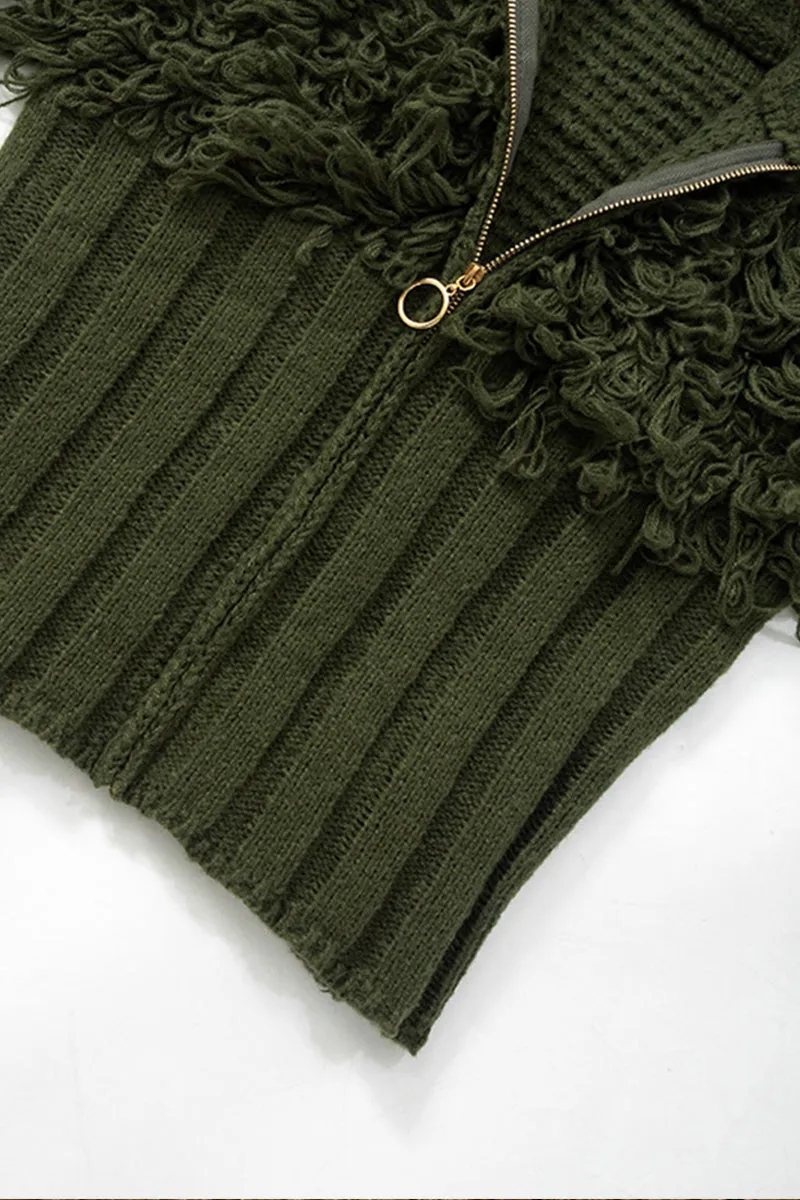 WS3124 Zip Up Sweater Jacket Outerwear