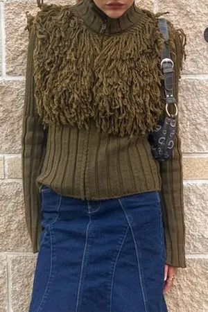WS3124 Zip Up Sweater Jacket Outerwear