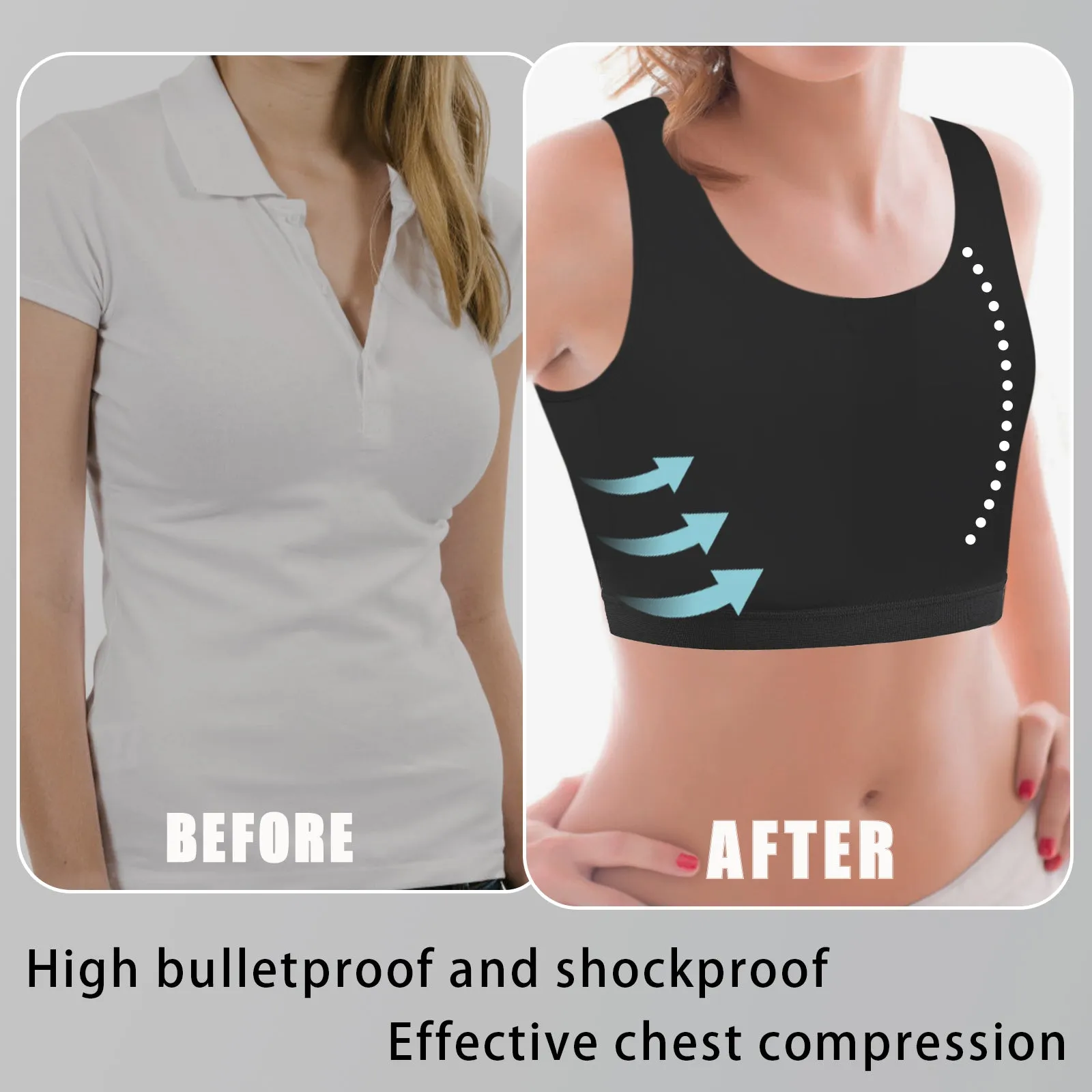 XUJI Breathable Tank Chest Binder Pullover Binder - XUJI Srore