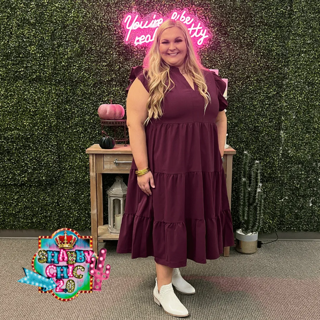 You Deserve It Dress - Eggplant