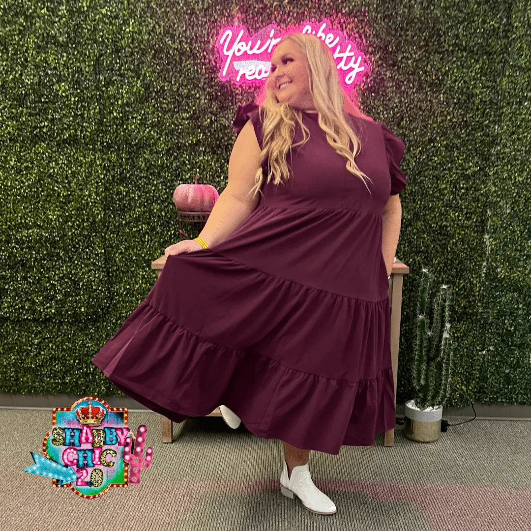 You Deserve It Dress - Eggplant