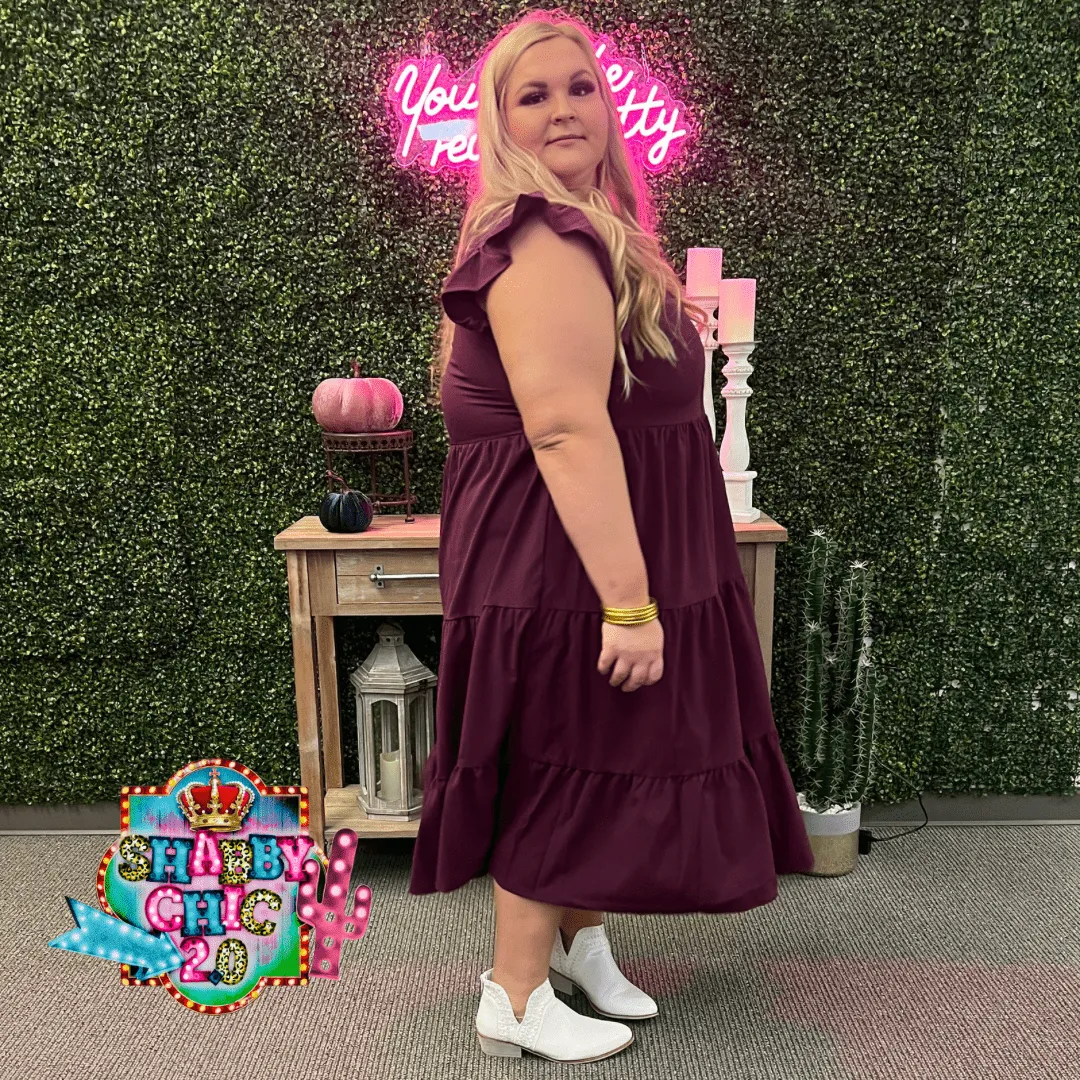 You Deserve It Dress - Eggplant