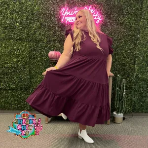 You Deserve It Dress - Eggplant